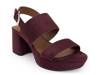 Camilia Platform Sandal Fig Faux Suede view