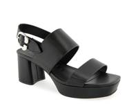 Prym Platform Sandal Black Leather view