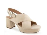 Pura Platform Sandal Stone Suede view