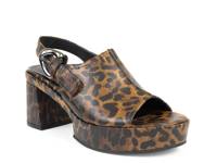 Zella Platform Sandal Brown/Black Leopard Print Synthetic view