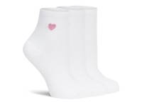 Power Lover Women's Quarter Socks - 3 Pack White view
