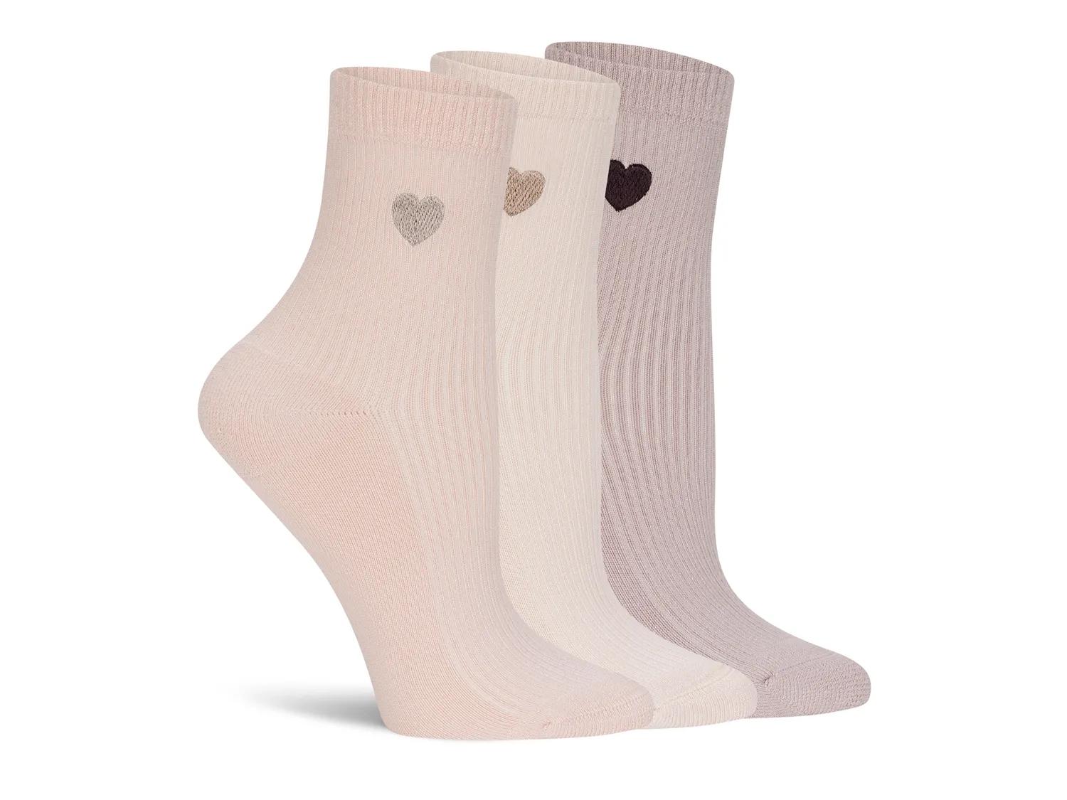Lemon Power Lover Quarter Socks 3 Pack In Rose Pink