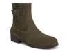 Jill Bootie Dark Olive Green Suede view