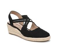 Patience Espadrille Wedge Sandal Black view