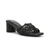 Flores Sandal Black Raffia view