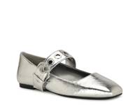 Kebba Mary Jane Flat Silver Metallic view
