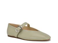Vancee Mary Jane Flat Light Green Leather view