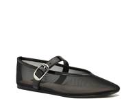 Vancee Mary Jane Flat Black Mesh view