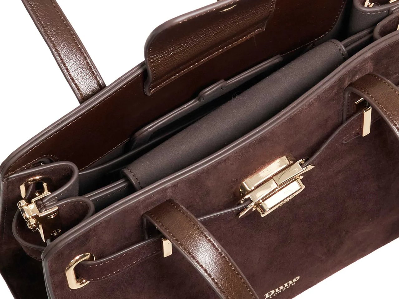 Dinidefine Suede Satchel