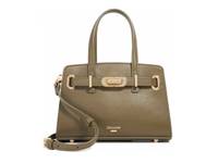 Dinkydefine Leather Satchel Dark Green view