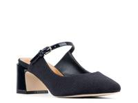 Valentin Mary Jane Mule Navy view