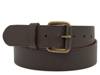 Milled Men's Leather Belt Dark Brown view