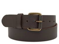 Milled Men's Leather Belt Dark Brown view
