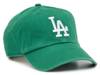 Los Angeles Dodgers Clean Up Baseball Cap Kelly Green view