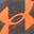 Chase Sneaker - Kids' Grey/Orange view