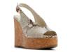 Tatianah Wedge Sandal Brown/Taupe Snake Print view