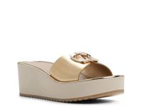 Menhaden Platform Sandal Gold Metallic view