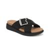 Piper Wedge Sandal Black Synthetic view
