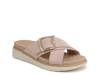 Piper Wedge Sandal Blush Fabric view