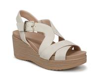 Cali Beach Wedge Sandal White Snake Print Synthetic view