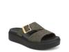 Madison Cloud Platform Sandal Olive Green view