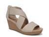 Barton Band Wedge Sandal Light Grey Synthetic view
