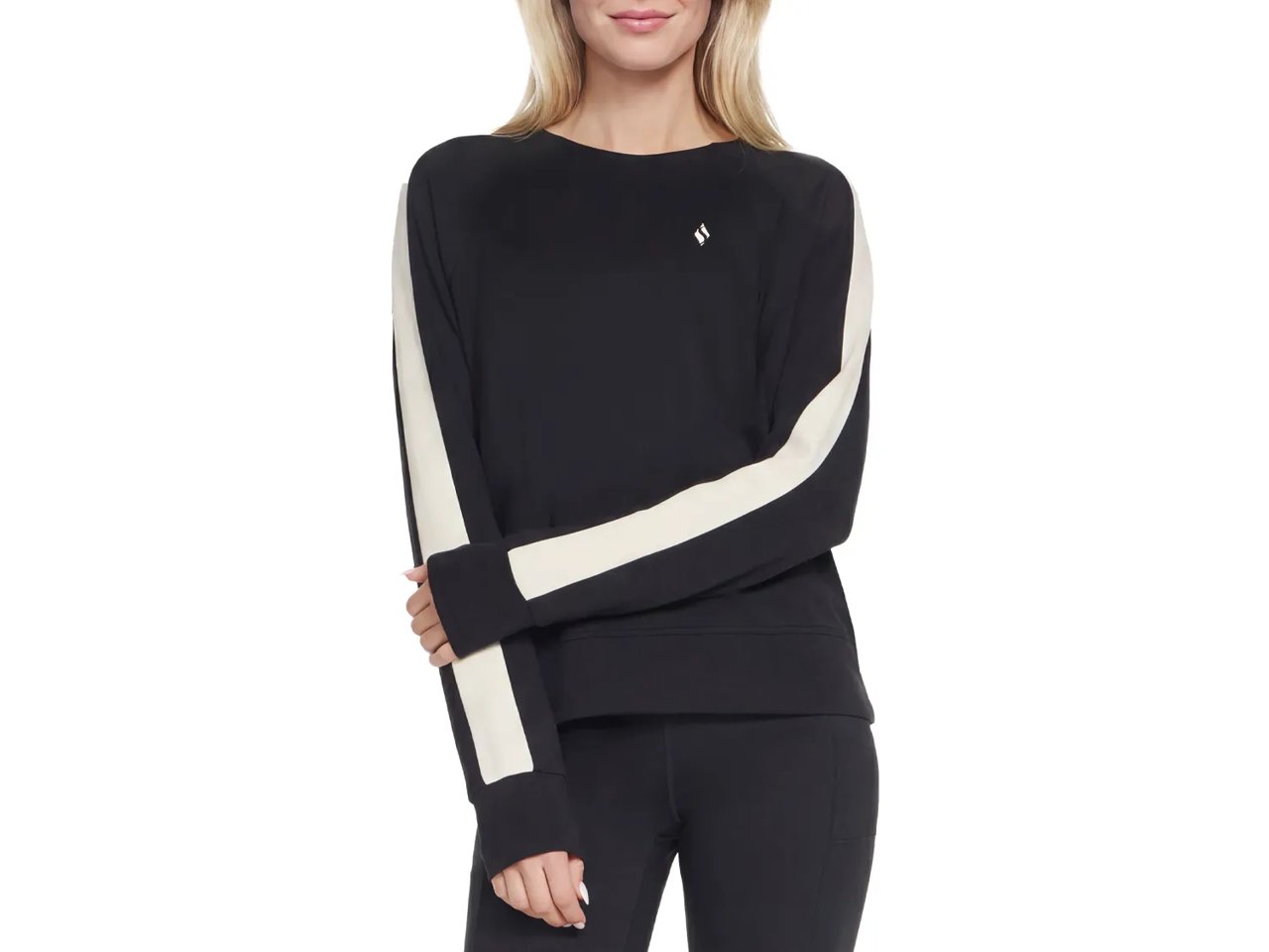 Cozy Luxe Blocked Women's Crewneck Shirt