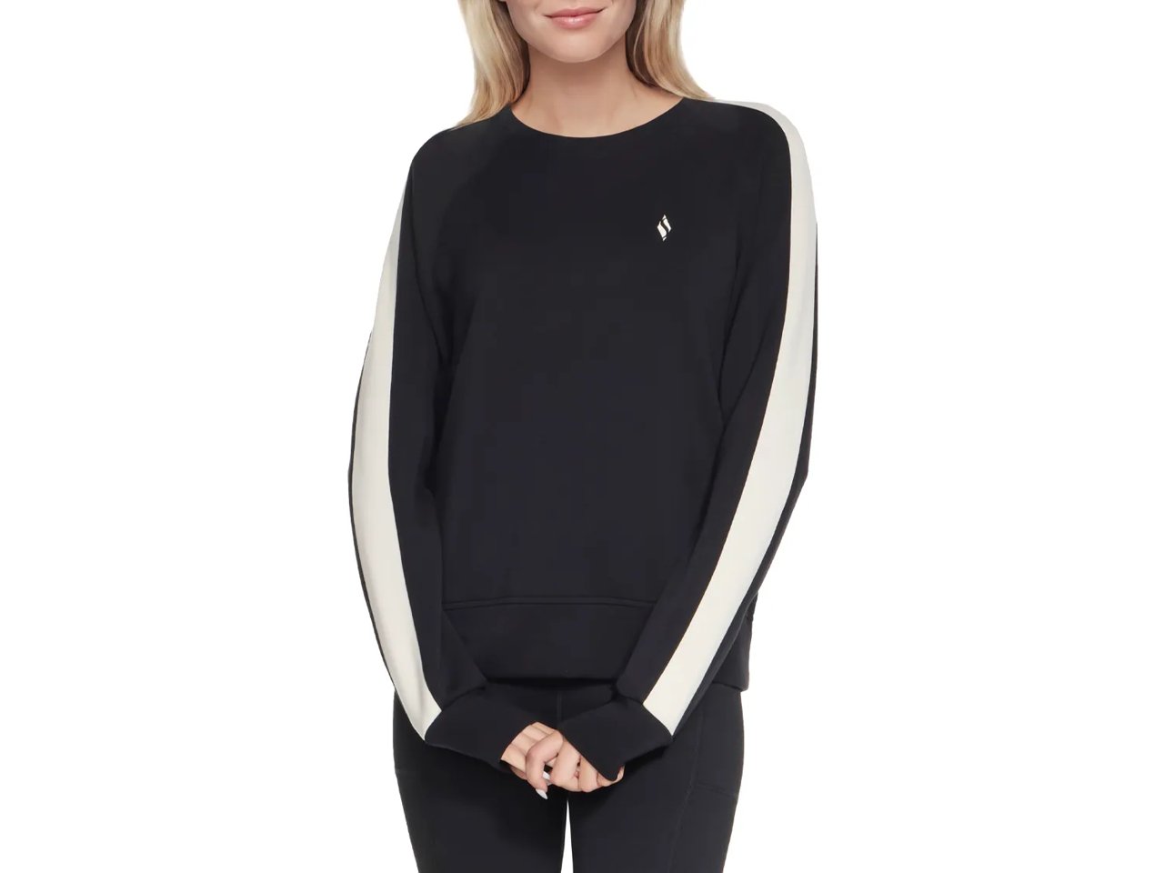 Cozy Luxe Blocked Women's Crewneck Shirt