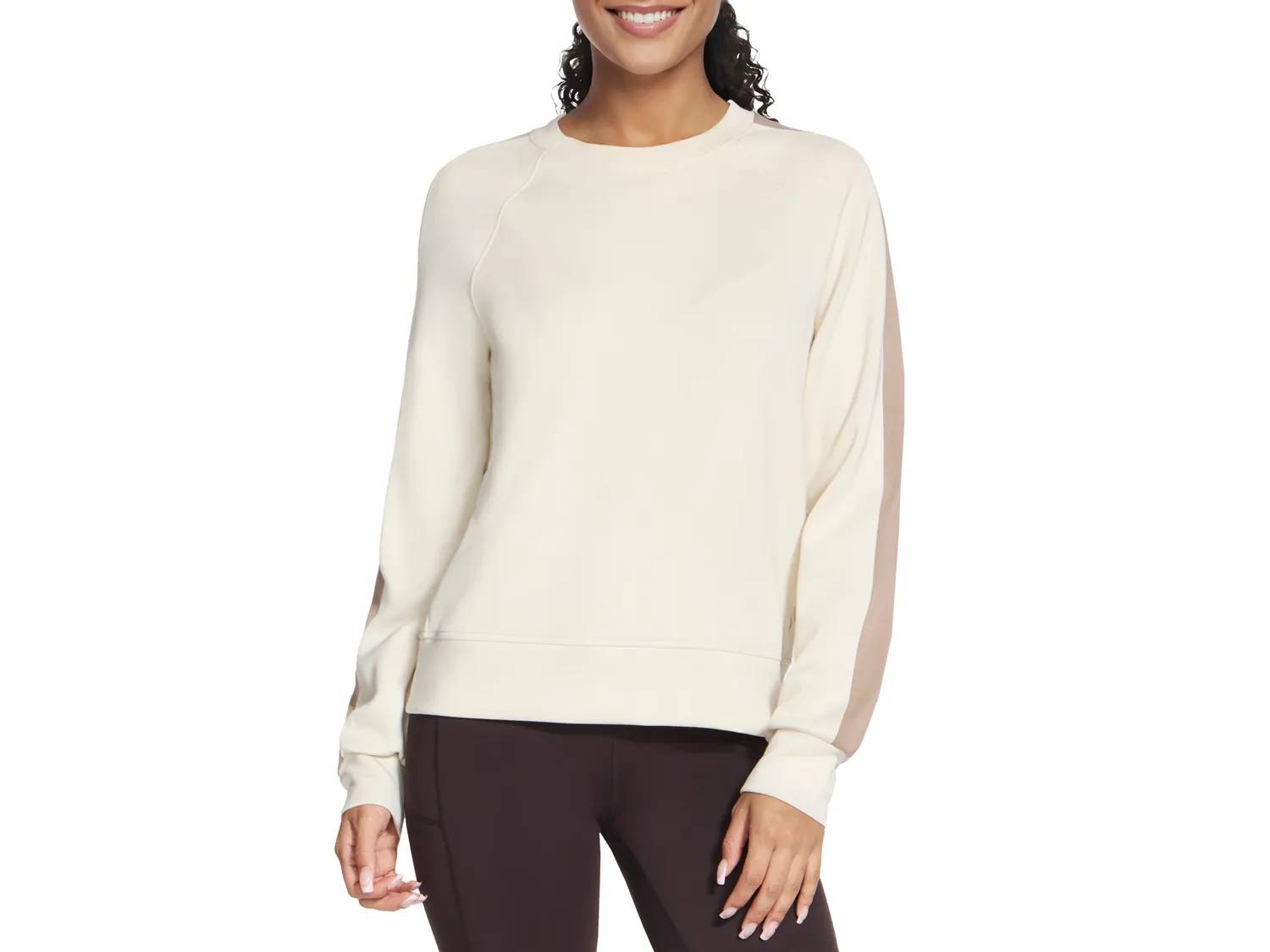 Cozy Luxe Blocked Women's Crewneck Shirt