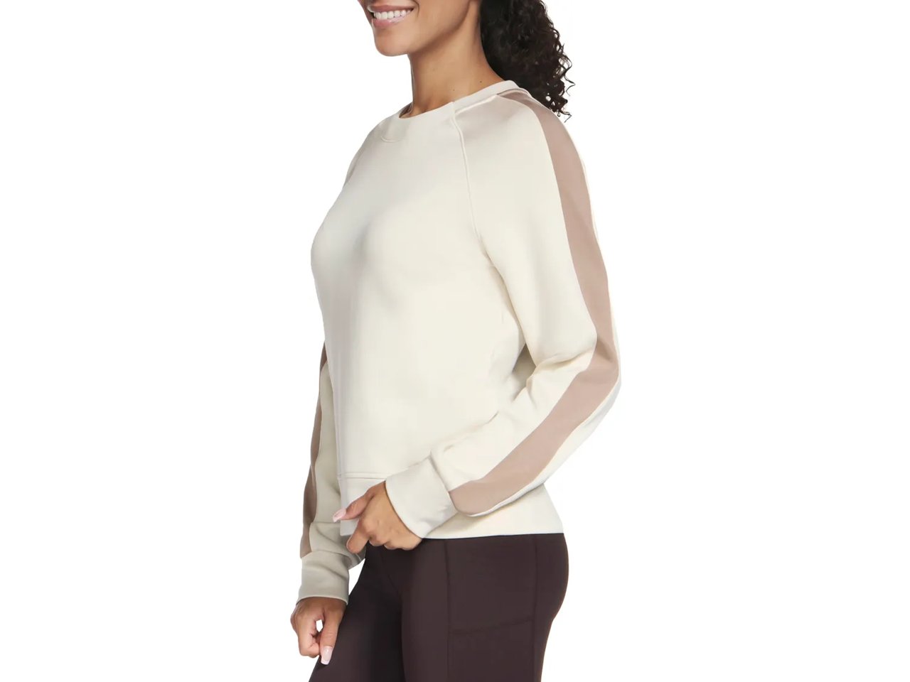 Cozy Luxe Blocked Women's Crewneck Shirt