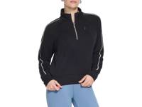 SKECHLUXE ELEVATE Cozy Luxe Women's Quarter Zip Sweatshirt Black view