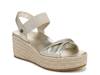 Darla Espadrille Wedge Sandal Gold Leather view