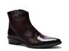 Zappa Cowboy Boot Dark Brown Croc Print Leather view