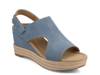 Rayleigh Espadrille Wedge Sandal Denim Blue view