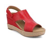 Rayleigh Espadrille Wedge Sandal Red view