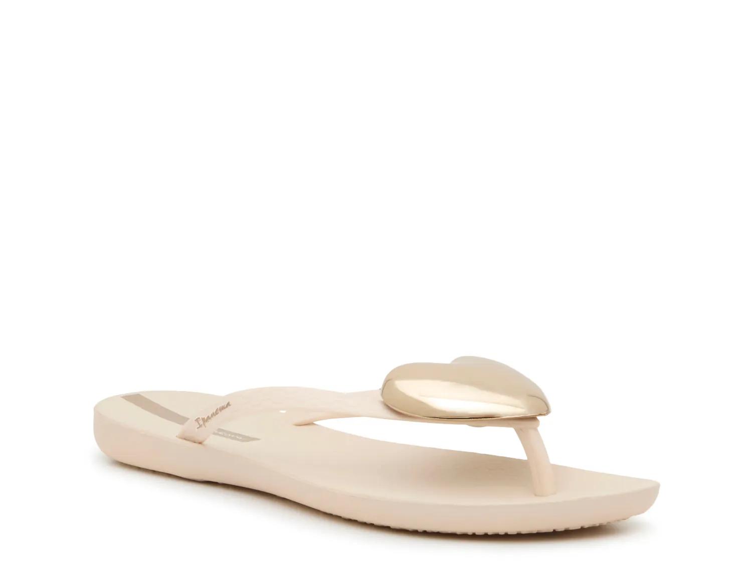 Ipanema Maxi Fashion IV Flip Flop | Women's | Beige/Gold | Size 6 | Sandals