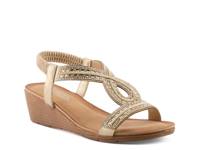 Kaven Wedge Sandal Soft Gold view