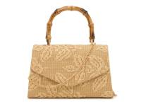 Bamboo Handle Satchel Tan view