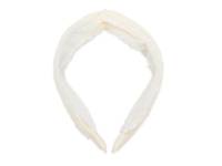 Top Knot Ruffle Headband Cream view