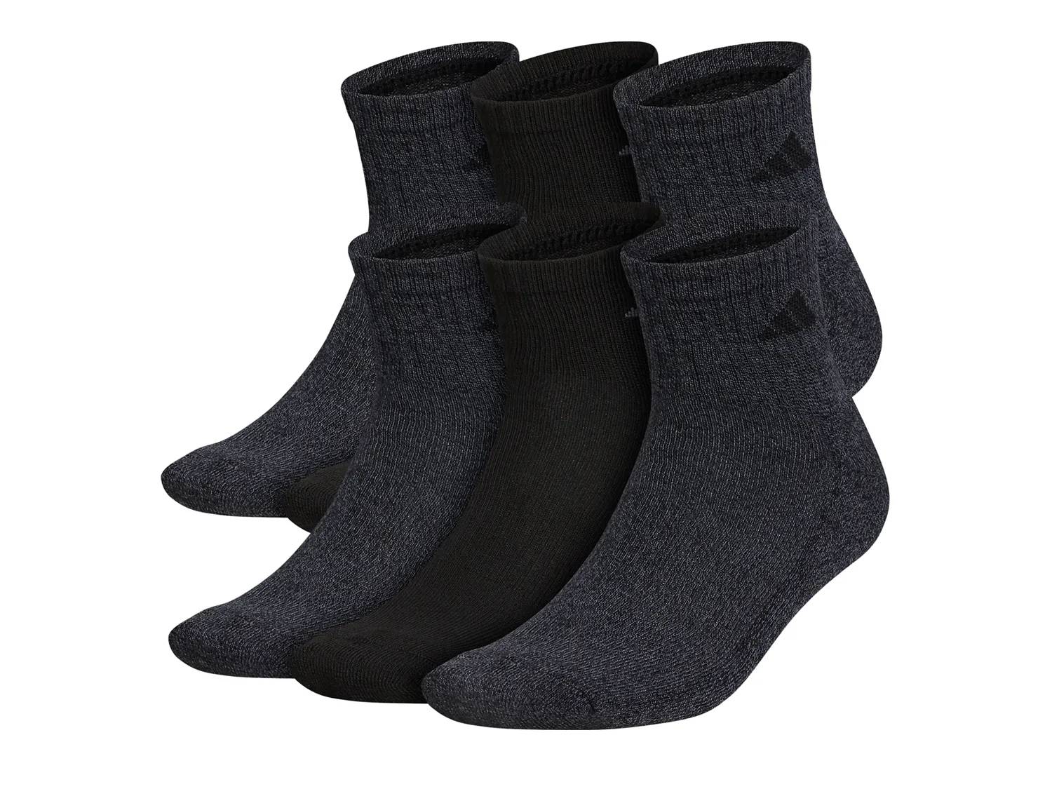 Athletic Cushioned Men's Quarter Socks - 6 Pack