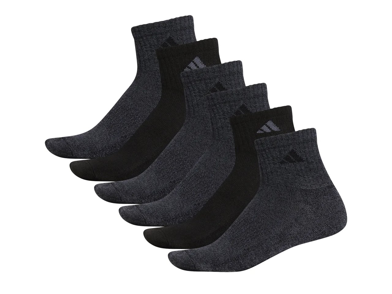 Athletic Cushioned Men's Quarter Socks - 6 Pack