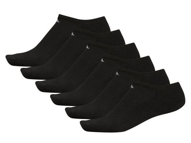 Athletic Cushioned Men's No Show Socks - 6 Pack