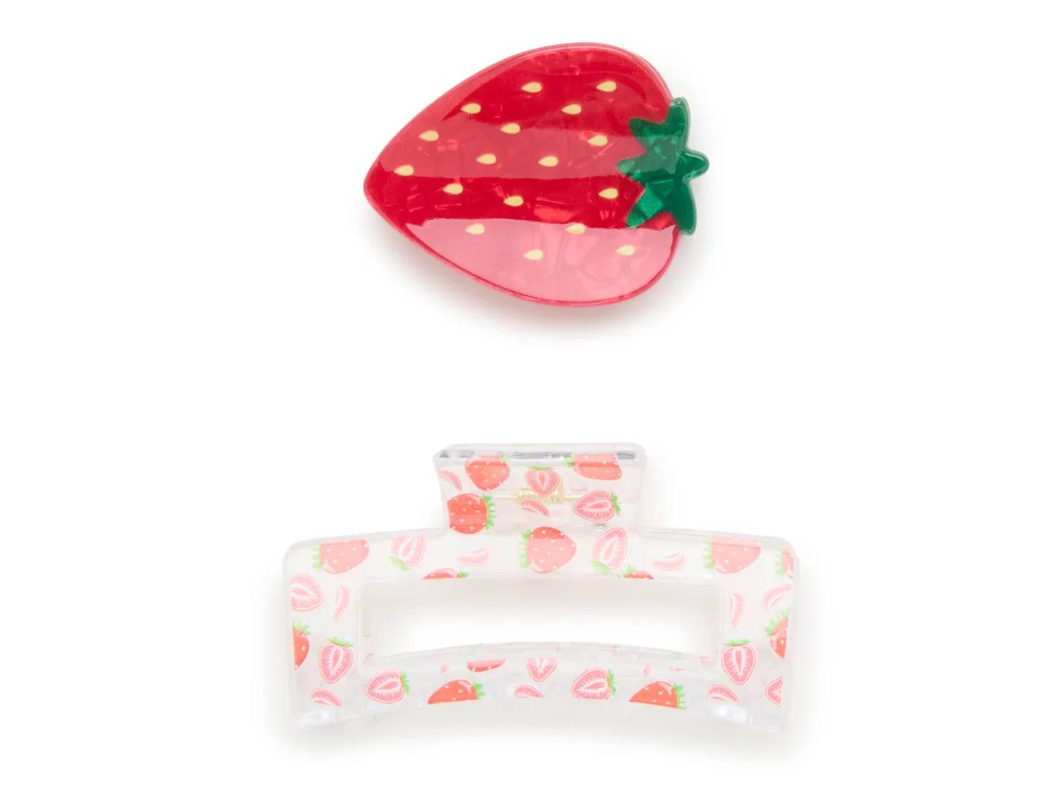 Strawberry Hair Clips Set - 2 Pack