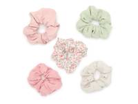Floral Scrunchie Set - 5 Pack Multicolor view