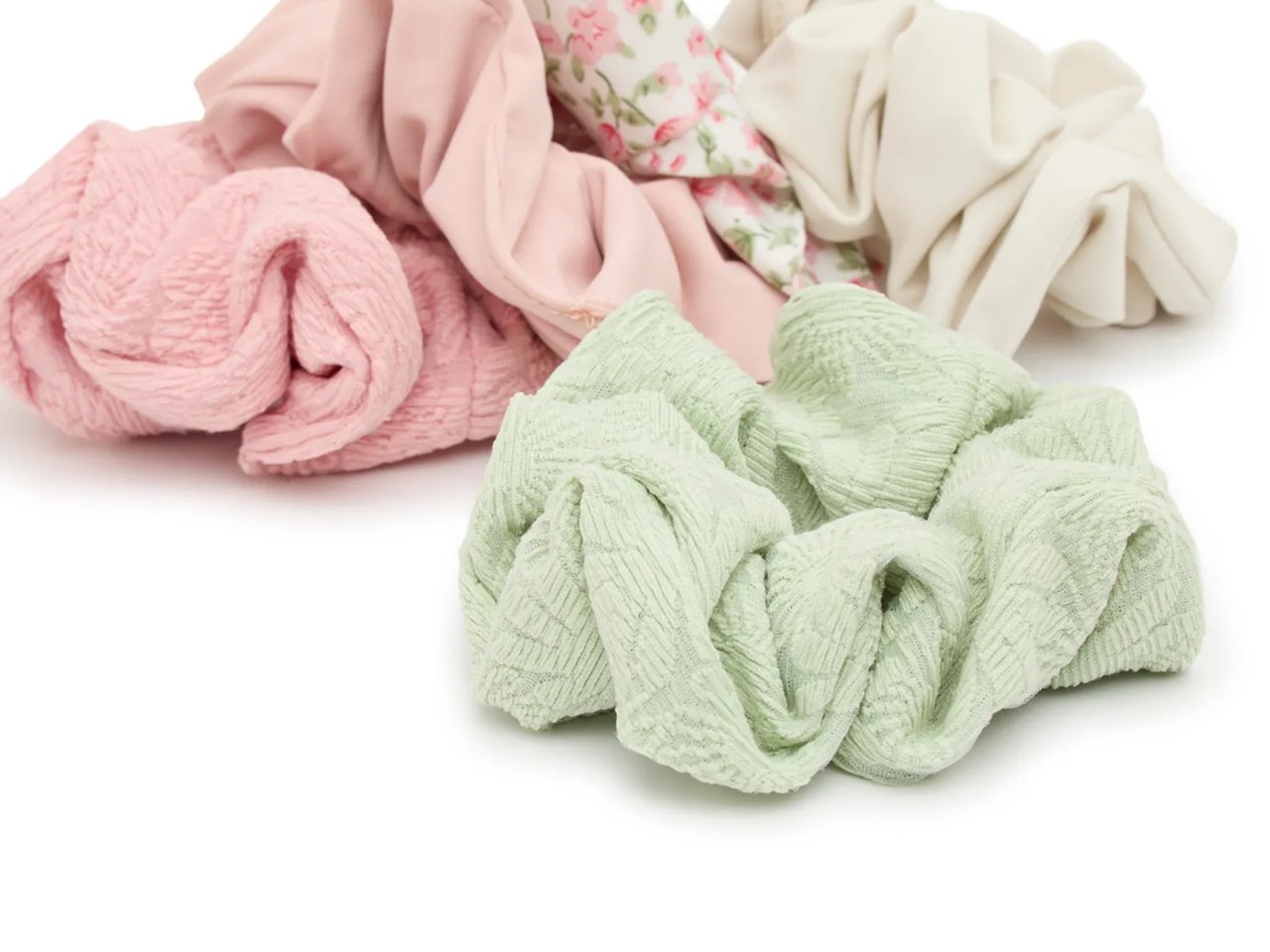 Floral Scrunchie Set - 5 Pack