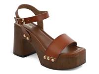 Electrah Platform Sandal Dark Brown view