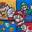 Super Mario Backpack Set Multicolor view