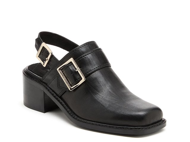 NEW - KELSI DAGGER - BROOKLIN MILLER - Women\'s Black Leather Slip-On Shoes - 8.5 Women main image 2