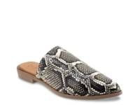 Bambi Mule Black/Off White Snake Print view