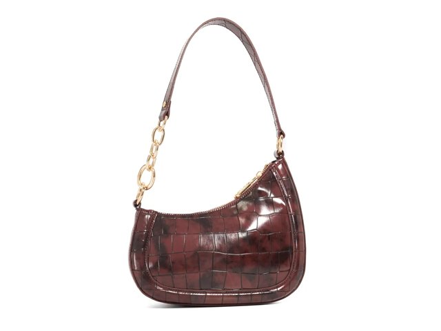 Direction Croc Leather Shoulder Bag